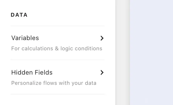 Typeform hidden fields