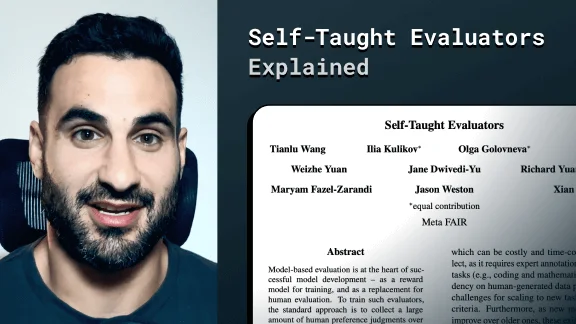 Self-Taught Evaluators Paper by Meta AI — Explained by AI Engineer